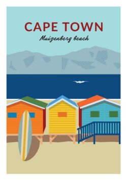 Muizenberg - South African Poster