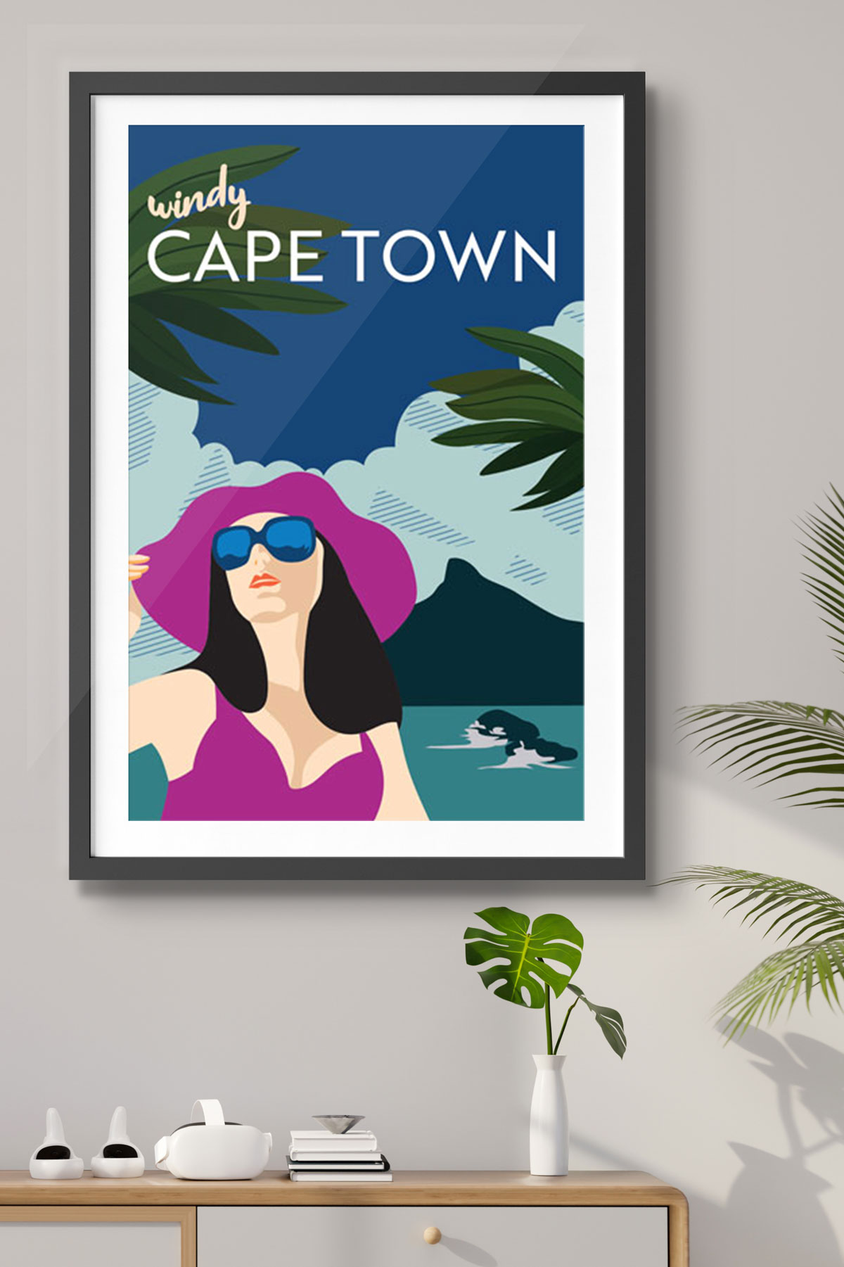 Windy Cape Town - South African Poster - Image 2