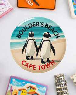 Boulders Beach Penguins - South African Fridge Magnet