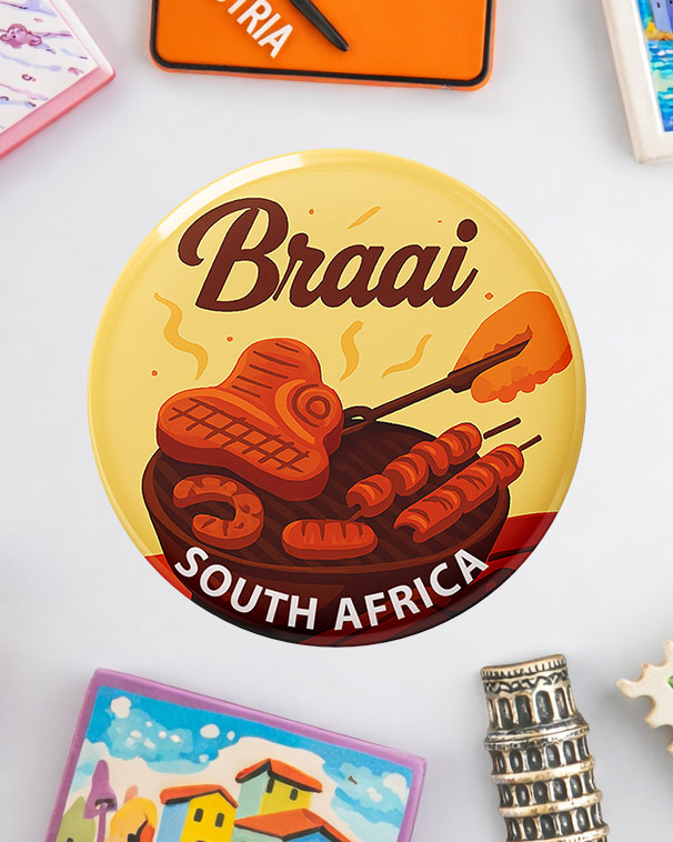 Braai - South African Fridge Magnet