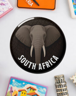 Elephant Portrait - South African Fridge Magnet