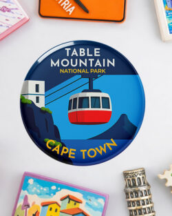 Table Mountain Cable Car - South African Fridge Magnet