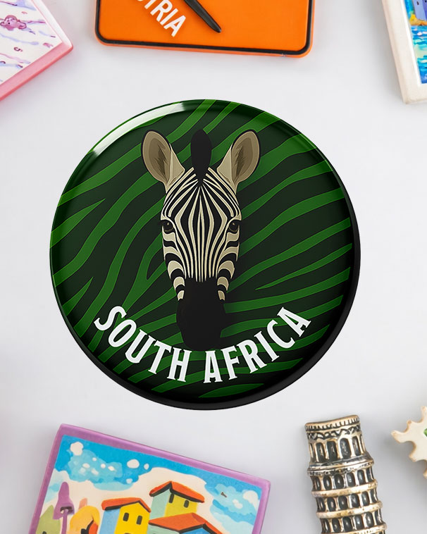 South African Fridge Magnet – Zebra